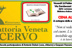 18 febbraio 2018, live @Cena al Buio (Vicenza)